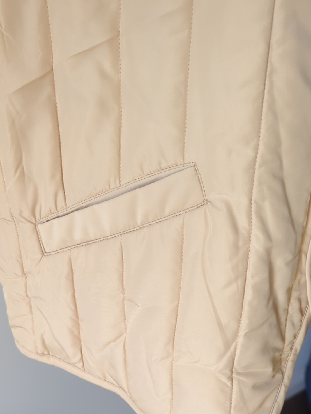 Saks Fifth Avenue Quilted Tan Button-Front Vest Size XL - Picture 3 of 13